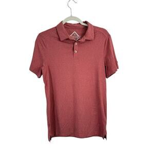 Burlebo Performance Polo Shirt Red Golf Stretch Mens Small